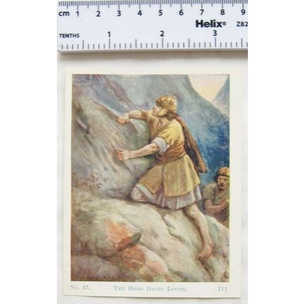 Vintage: Scholar's Lesson Picture Story No. 47 The Hero David Loved