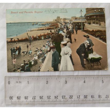 1908 postcard Bognor Beach & Parade