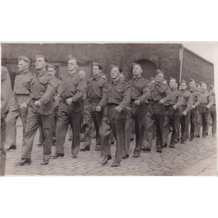 Rawtenstall Military Soldier Army Formation Procession Real Photo Old Postcard