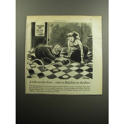 1957 Bigelow Carpets Advertisement - cartoon by Eldon Dedini