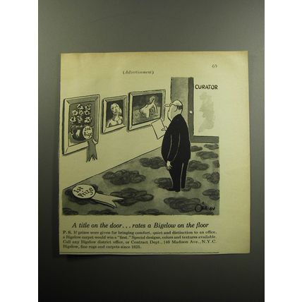 1957 Bigelow Carpets Advertisement - 1st Prize
