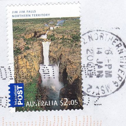 Australia 2008 Jim Jim Falls SG 3065 Northern Rivers NSW cancel on piece VGC
