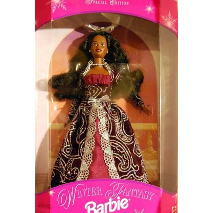 Mattel 1996 Winter Fantasy special Edition Barbie Doll African American #17747