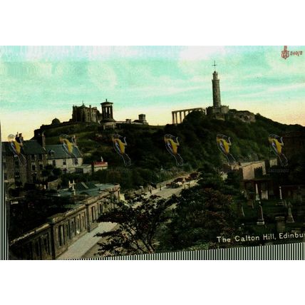 Calton Hill, Edinburgh, Scotland, WR & S Reliable Series Postcard, 1900s