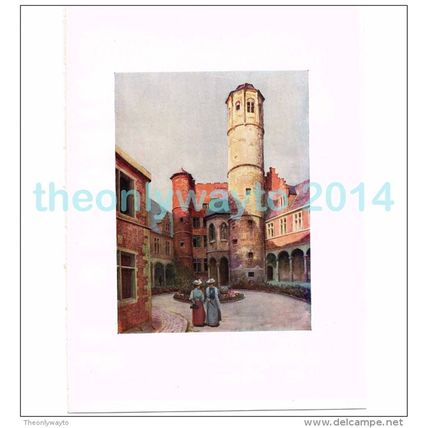 THE ARRIERE FAUCILLE, GHENT, BELGIUM, BOOK ILLUSTRATION (PRINT), 1908