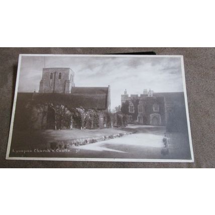 Early Postcard - Lympne Church & Castle - Romney Marsh, Kent