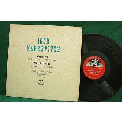 Igor Markevitch - Schubert: Symph. #8/Mendelssohn: Symph. # 4 - ANG 35309 - EX+
