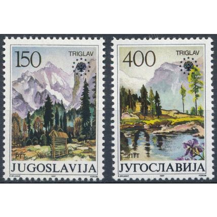 Triglau National Park - Yugoslavia 1987 - NM H - MiNr 2211/2