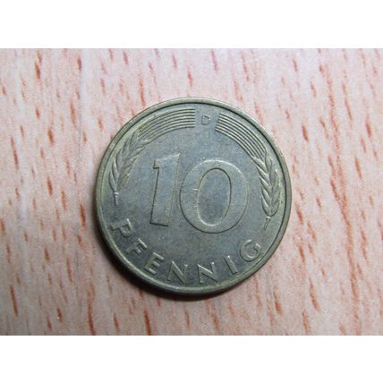 1983d 10 Pfennig Germany Coin