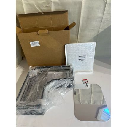NEW Amazon Corner Shower Caddy Matte Black, Mirror & 6 Luffas All New