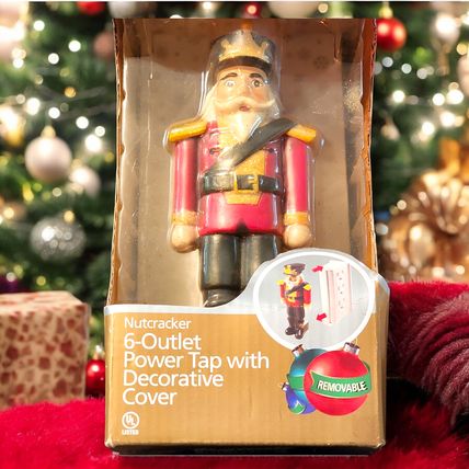 Woods Seasons Bright Nutcracker Soldier 6 Outlet Tap Decorative Cover New
