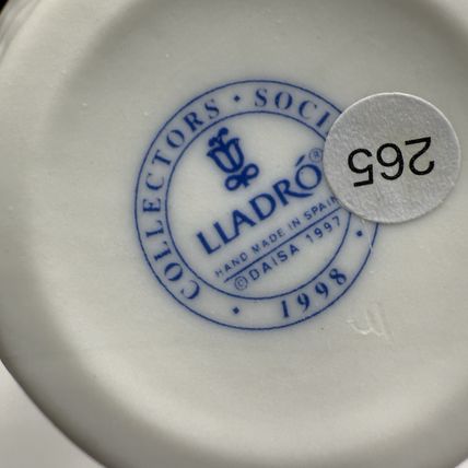 Pair Lladro Collectors Society SAILING THE SEAS CUPS CANDLE HOLDER VOTIVE WHITE