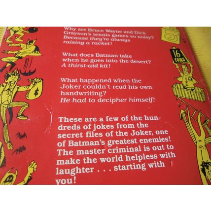 Oddball Item! JOKER'S JOKE BOOK Paperback!! 1988! TOR Books! $30.00 Shipped!!