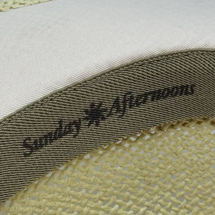SunDay Afternoons Paper Straw Fedora Unisex Used Good Cond Beige