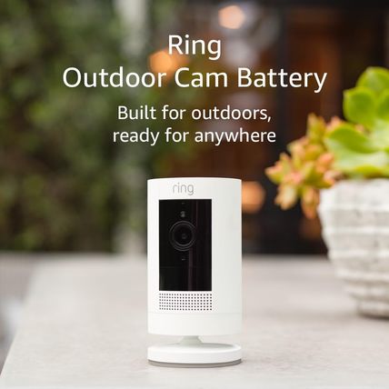 Ring Outdoor Cam (Stick up Cam) | Weather-Resistant Outdoor Camera, Live View, C