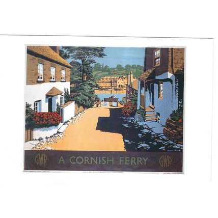 RAIL ADVERTISING GWR A CORNISH FERRY CARD NO 10262885