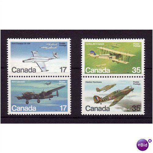 CANADA 1980 AIRCRAFT SG 996/999 SET 4 VALS U/M MINT