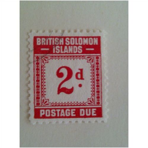 British Solomon Islands 1940 2d Scarlet Postage Due Used SG D2
