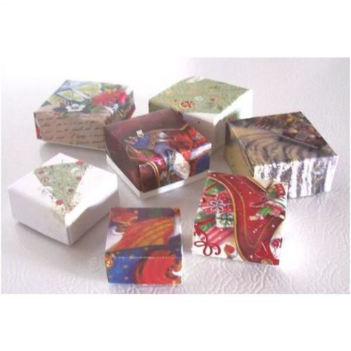 Gift boxes #002 set of 7 christmassy - jewelry candy chocolates sewing trinkets