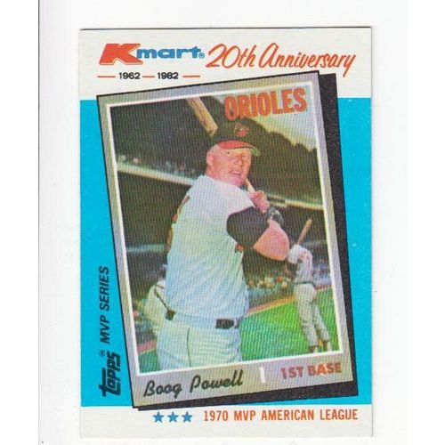 1982 Kmart Boog Powell baseball card #17 -NM- Orioles- Oddball