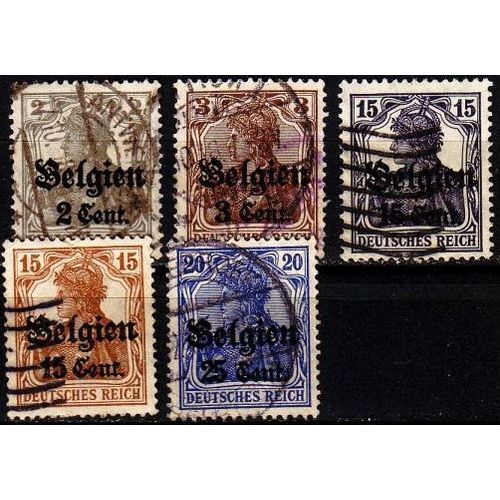 GERMANY REICH Besetzung [Belgien] MiNr 0010 ex ( O/used ) [02]