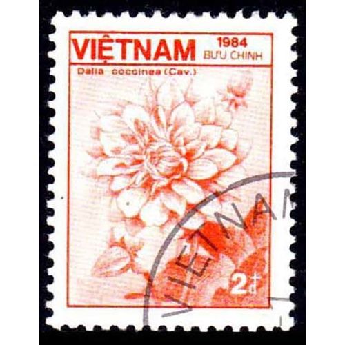 Vietnam 1984 Flower 2d Used Stamp