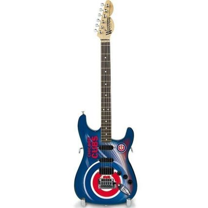 CHICAGO CUBS 1:4 Scale Replica Woodrow NorthEnder Guitar ~Licensed~