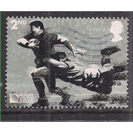 GB 2015 QE2 2nd Rugby World Cup 'Tackle' SG 3748 ( 141 )