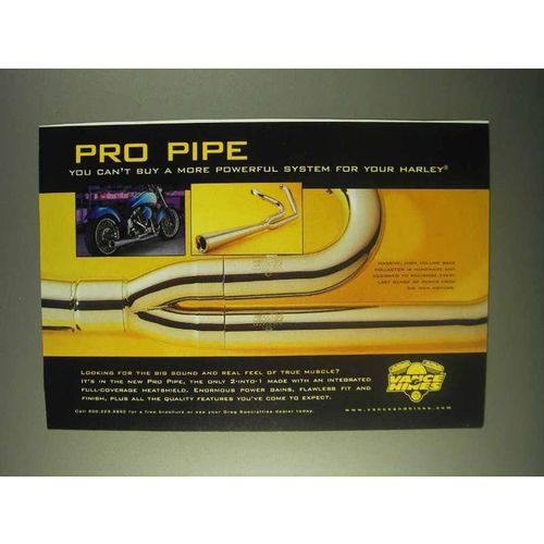 1999 Vance Hines Pro Pipe Exhaust Ad - Powerful