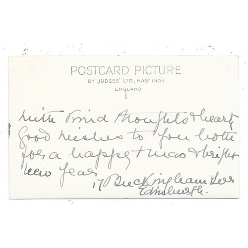 JUDGES PUBLISHED REAL PHOTO POSTCARD OF EARL HAIGH'S MEMORIAL EDINBURGH (2953)
