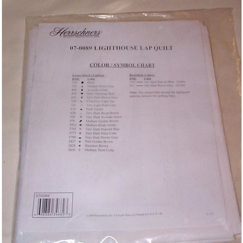 Herrschners 2009 Lighthouse Lap Quilt - - 07-0089 - - Mystery