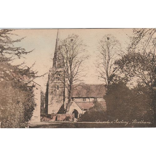 Church and Rectory, Stretham London Postcard (LN77407)