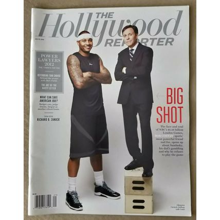The Hollywood Reporter July 27, 2012 - Big Shot: Carmelo Anthony & Bob Costas