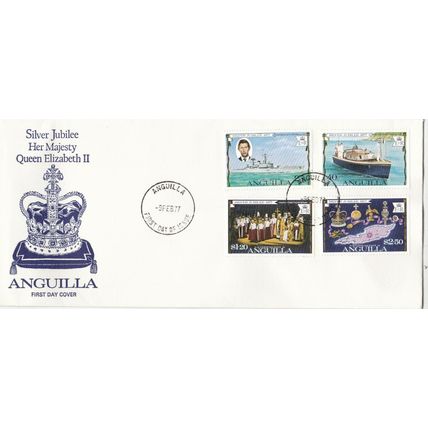 Anguilla 1977 Silver Jubilee FDC special cancel Unaddressed VGC