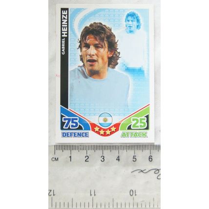 2010 Topps Match Attax World Cup Trading Card - Argentina, Gabriel Heinze