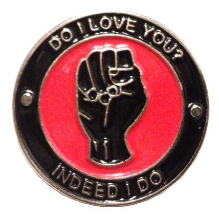 Do I Love You? Indeed I do Northern Soul MOD Music Metal Enamel Scooterist Badge
