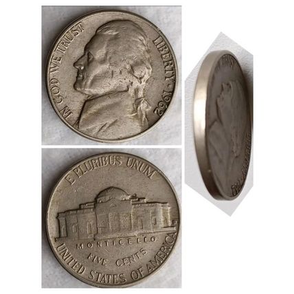 USA Jefferson nickel 1962 & 1973 five-cent denomination