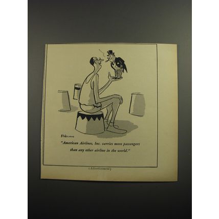 1956 American Airlines Ad - Circus Performers