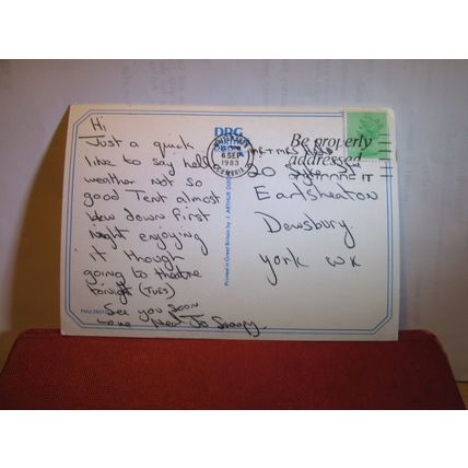 VIEWS, SCOTLAND humour. used postcard by J.Arthur Dixon PHU/25010 1983 pm #