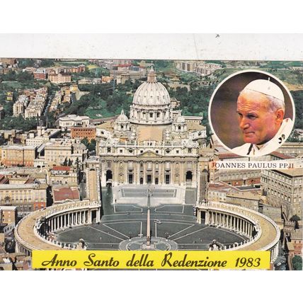 Roma Anno Santo Redenzione 1983 Piazza S Pietro Italy Postcard posted 1983 creas