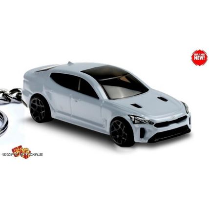 HTF KEYCHAIN CERAMIC WHITE SILVER GREY KIA STINGER CUSTOM Ltd GREAT GIFT