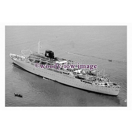 pu1094 - Spanish Liner - Cabo San Roque , built 1957 - print 6x4