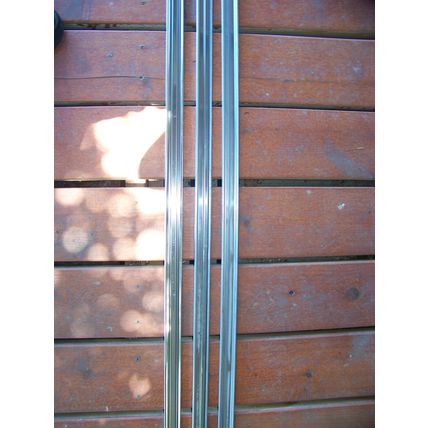1966 CHRYSLER 300 BODY TRIM QUARTER PANEL / FENDER TOP - 3 PCS OEM