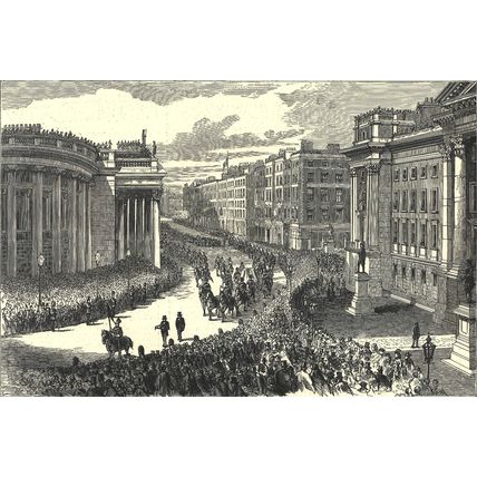 LORD MAYO’S FUNERAL - THE CAB QUESTION 1872 VICTORIAN ENGRAVINGS