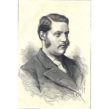 MARQUIS OF BUTE AND HIS BRIDE 1872 VICTORIAN ENGRAVINGS