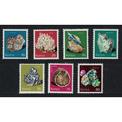 Kenya Minerals Small sizes 7v 1970 MNH SG#107-113 Sc#98-104