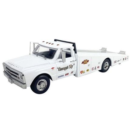1/18 ( IT 105 ) 1967 Chevrolet C-30 Ramp Truck White "Grumpy's Toy" Limited