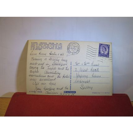 "THE 'ABC' TRAIN", BLACKPOOL ILLUMINATIONS, used postcard by NPO 1967 pm =