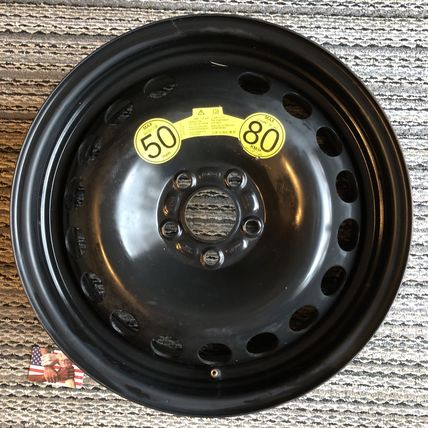 Land Rover LR2 OEM 17" Steel Black Wheel Rim LR005007 Spare Steelie