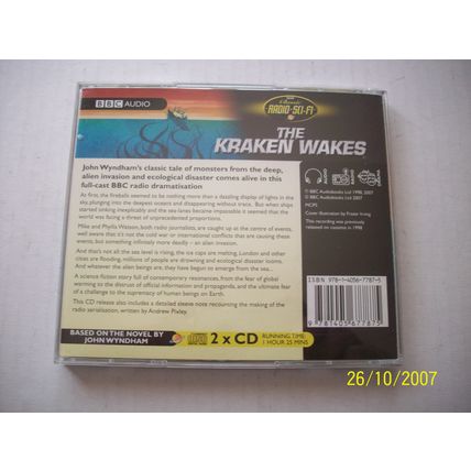 The Kraken Wakes -John Wyndham 2 CD Audio, Radio Sci-Fi RARE BBC Audio
